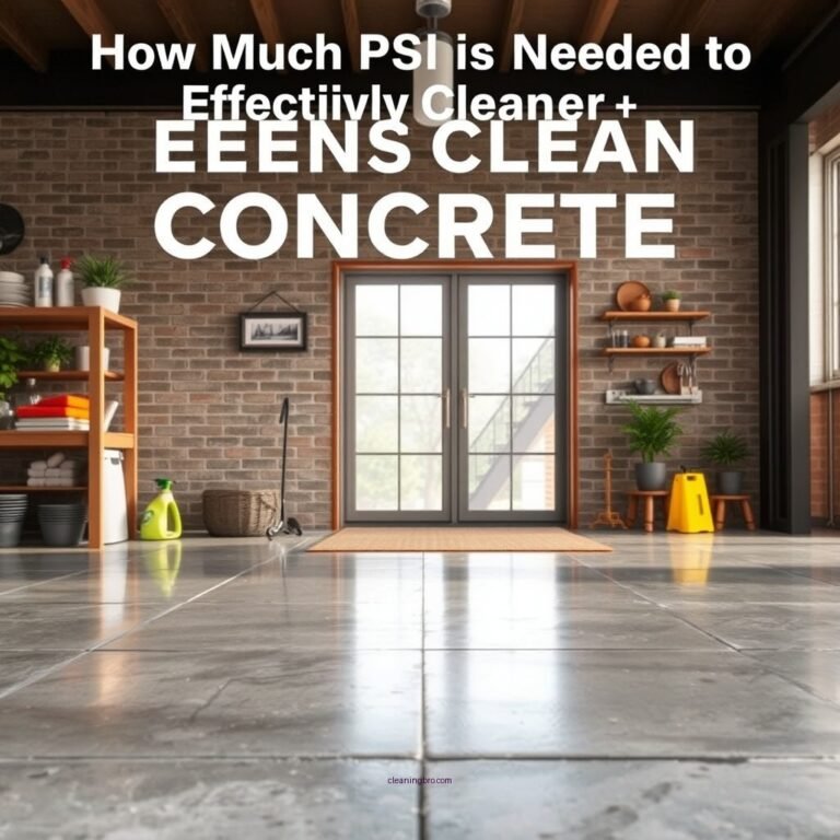 How Much PSI is Needed to Effectively Clean Concrete