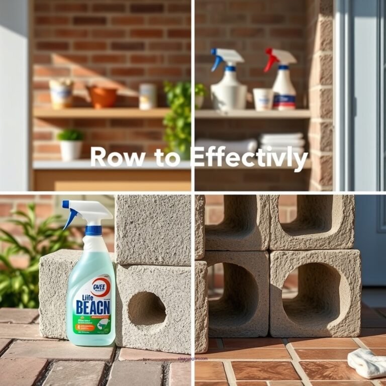 How to Effectively Clean Cement Blocks
