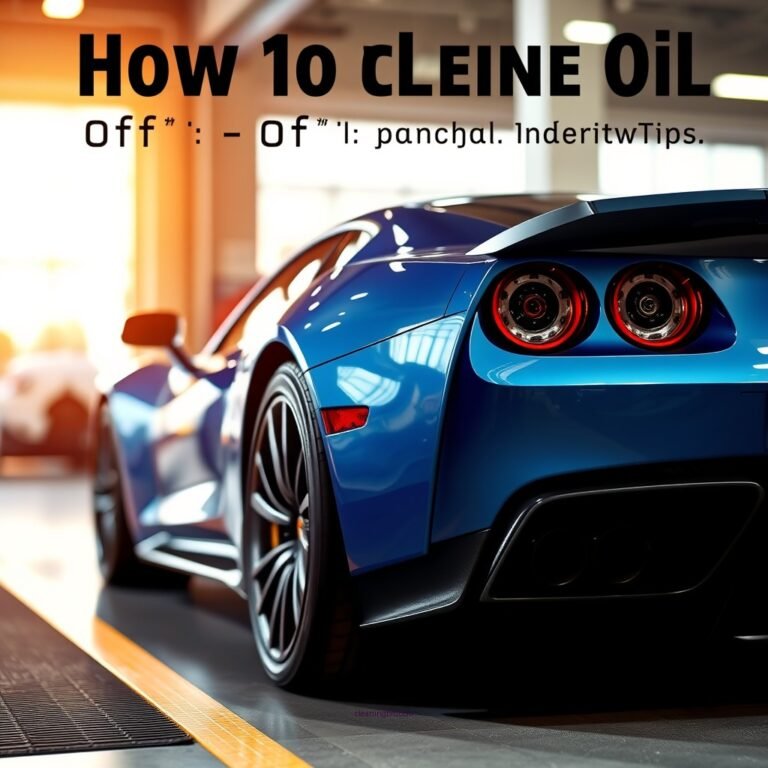 How to Clean Engine Oil Off an Engine: Effective Methods