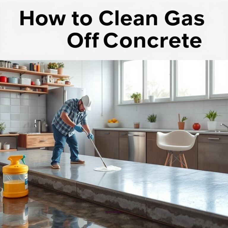 How to Clean Gas Off Concrete: Effective Methods