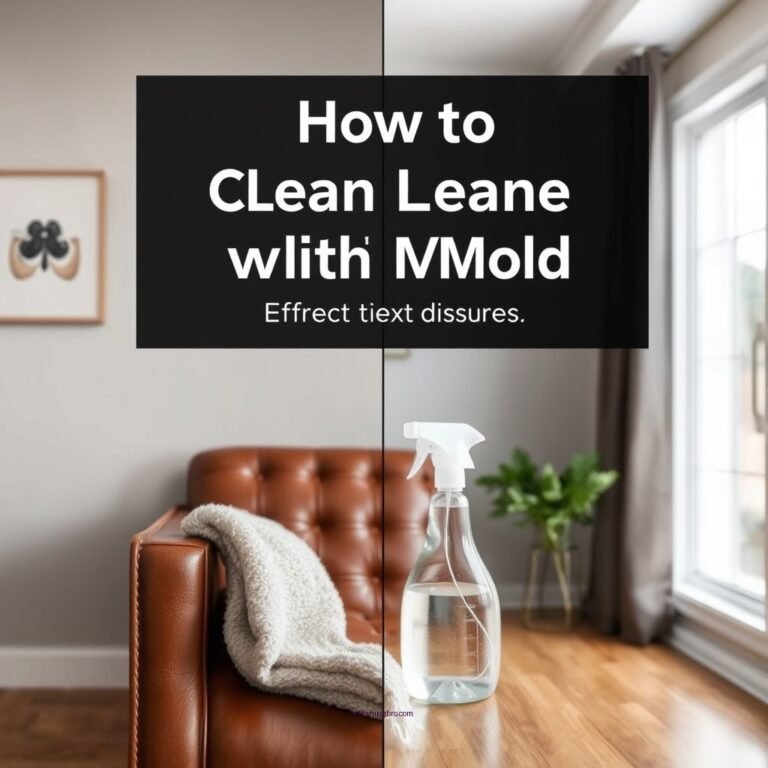 How to Clean Leather with Mold: Effective Methods