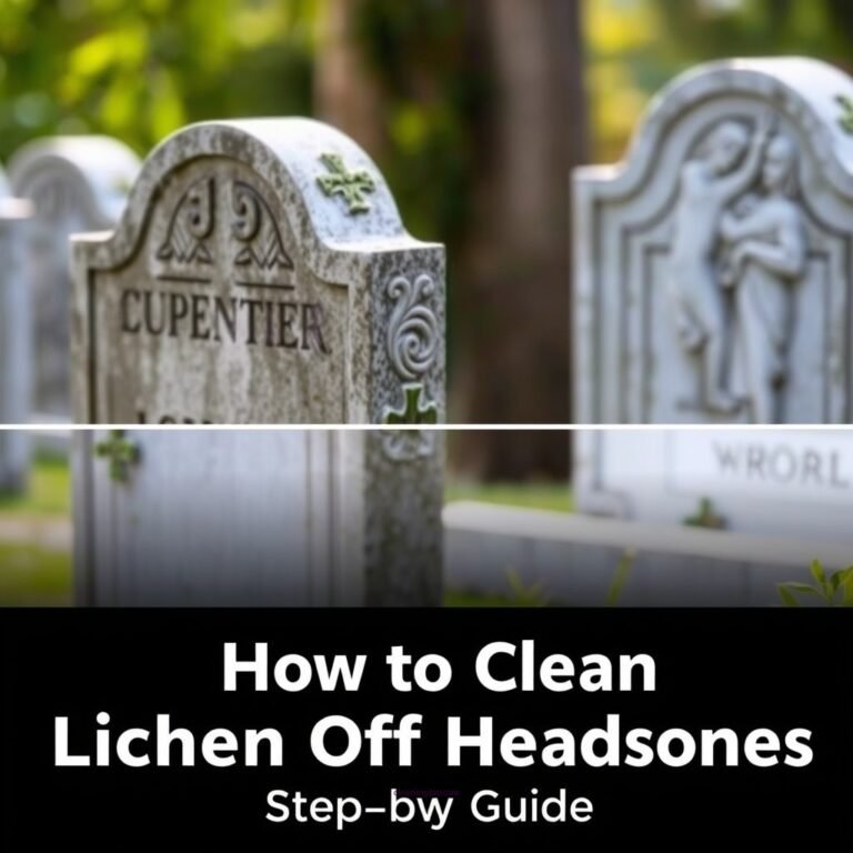 How to Clean Lichen Off Headstones: A Step-by-Step Guide