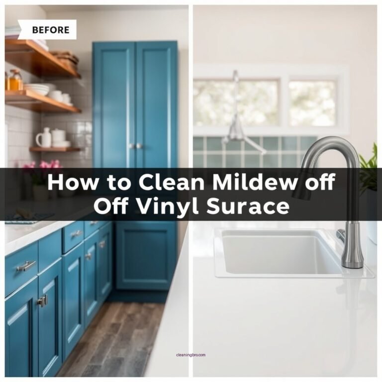 How to Clean Mildew Off Vinyl Surfaces
