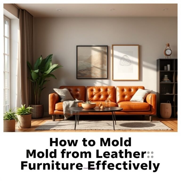 How to Clean Mold from Leather Furniture Effectively
