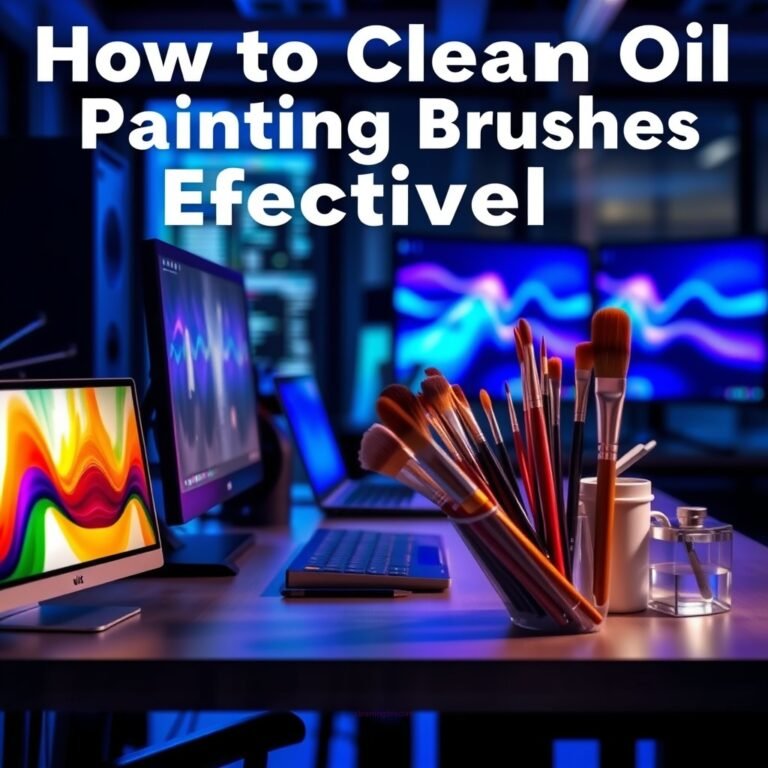 How to Clean Oil Painting Brushes Effectively