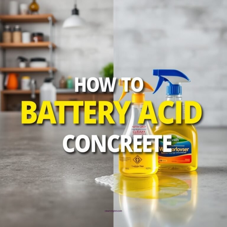 How to Clean Battery Acid Off Concrete: Step-by-Step Guide