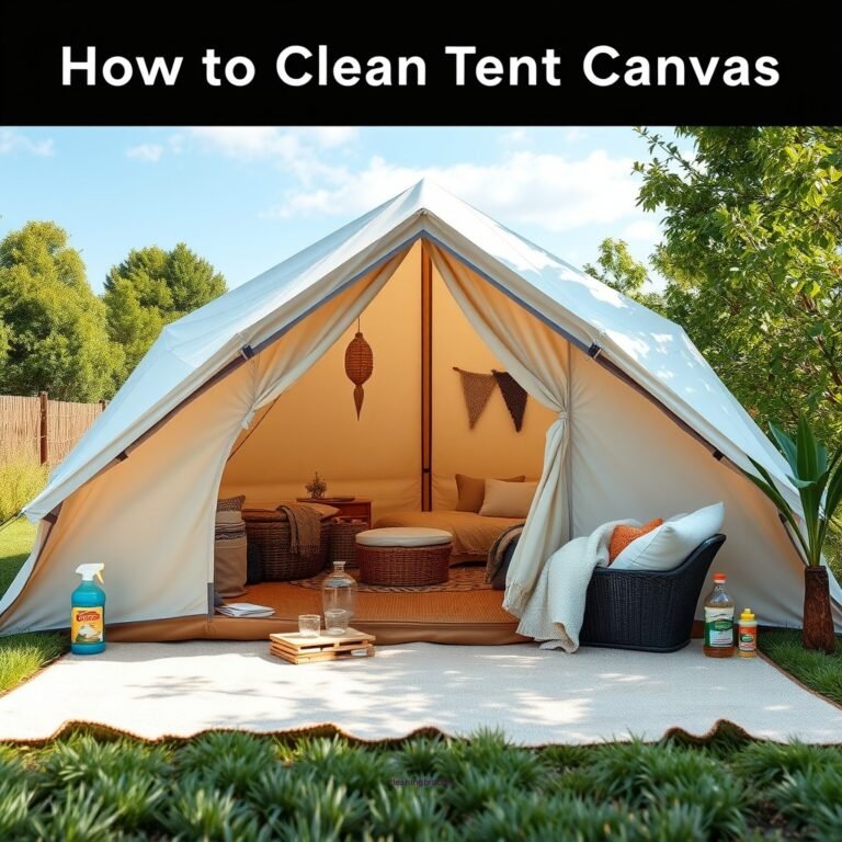 How to Clean Tent Canvas: A Step-by-Step Guide