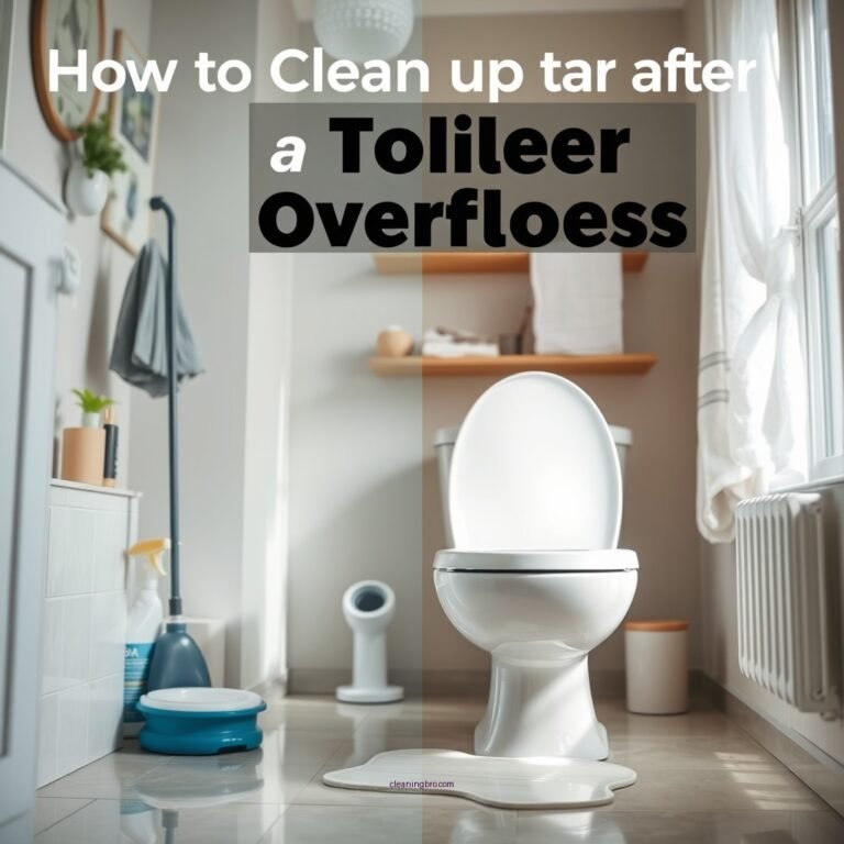 How to Clean Up After a Toilet Overflows