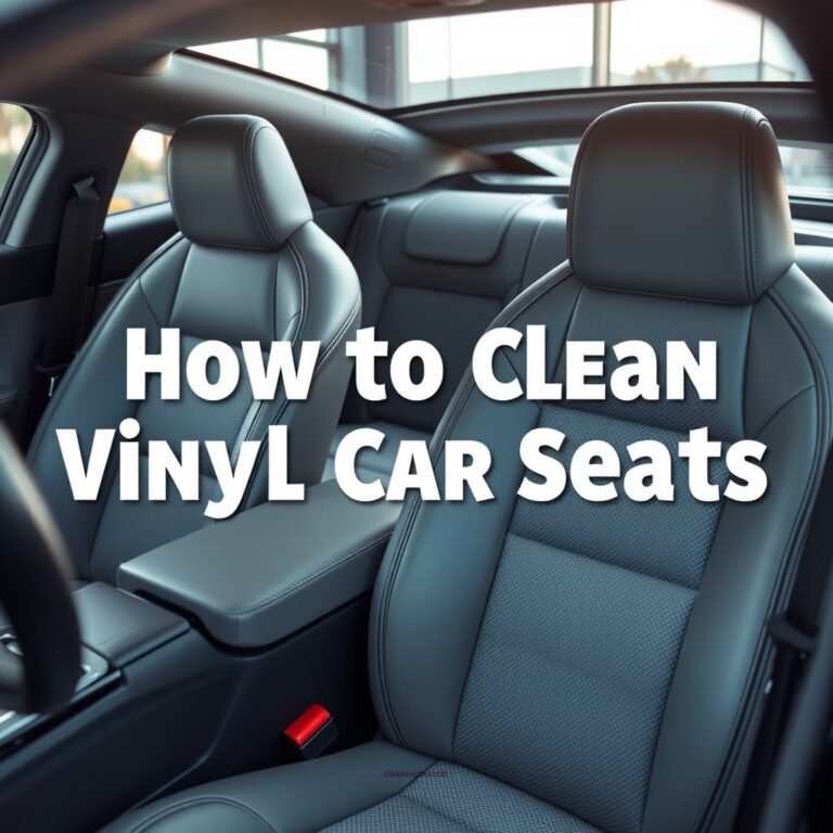 How to Clean Vinyl Car Seats: A Step-by-Step Guide