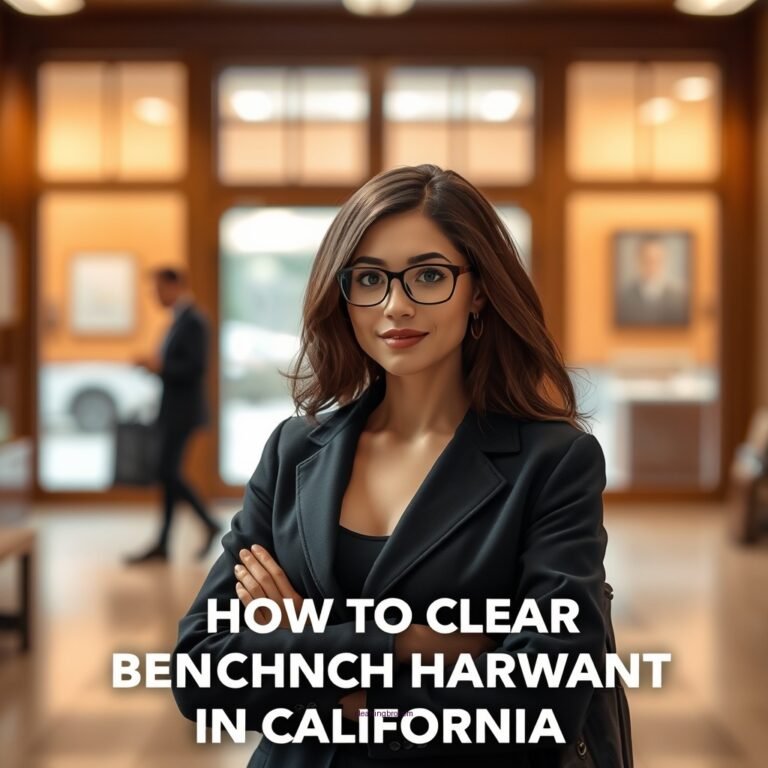 How to Clear a Bench Warrant in California