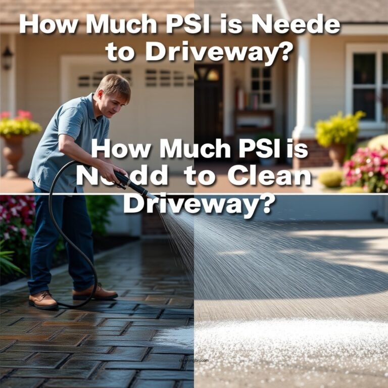 How Much PSI is Needed to Clean Your Driveway?