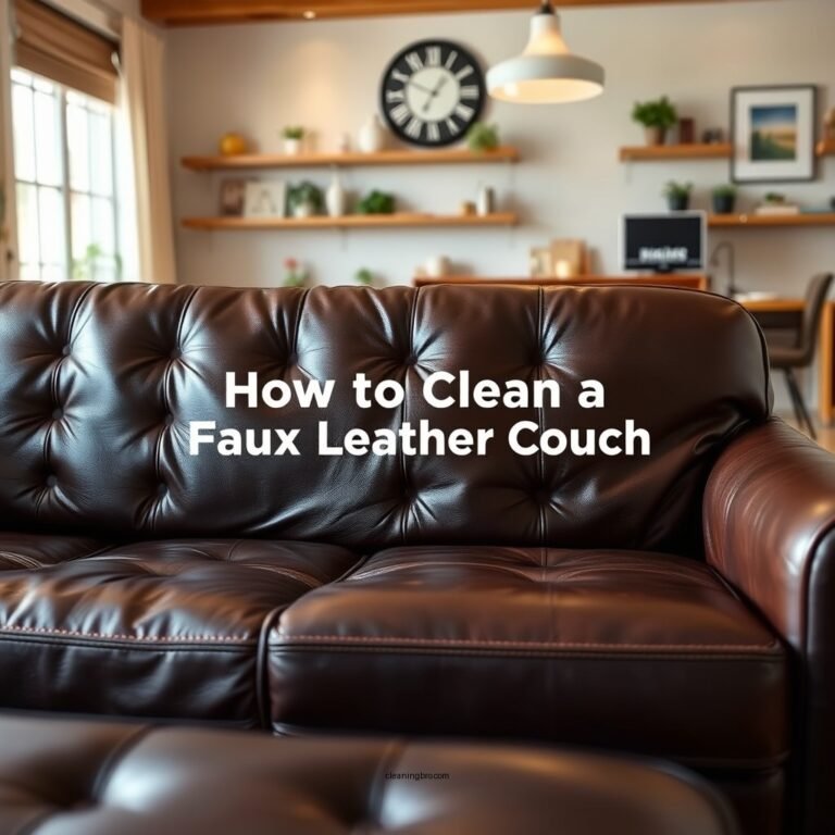 How to Clean a Faux Leather Couch: Step-by-Step Guide