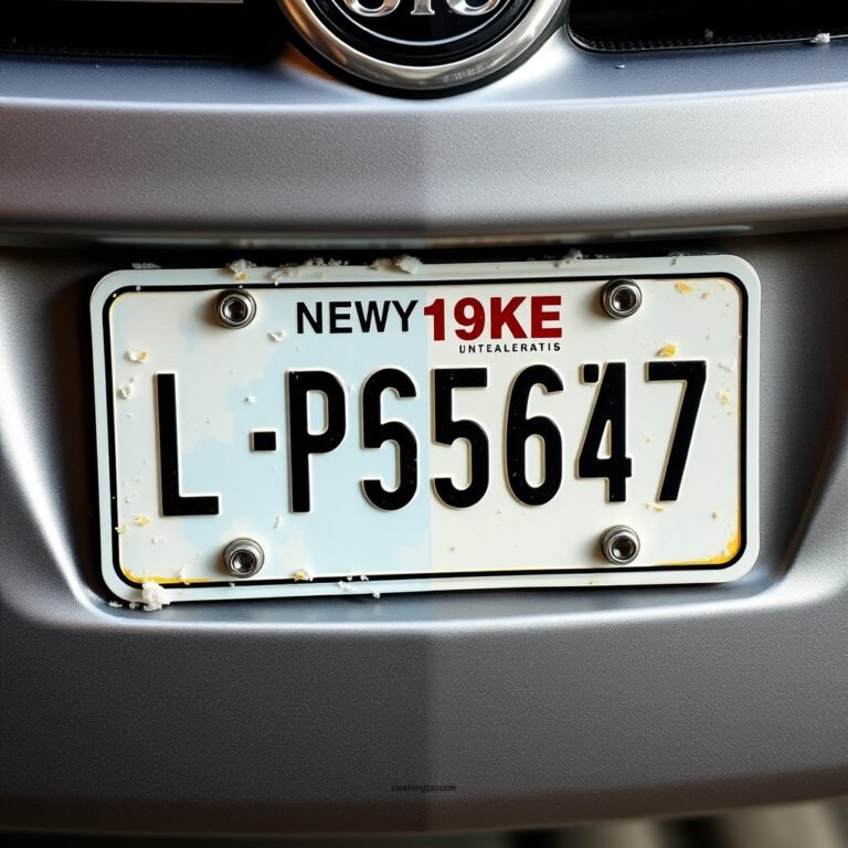 How to Clean a License Plate: Step-by-Step Guide