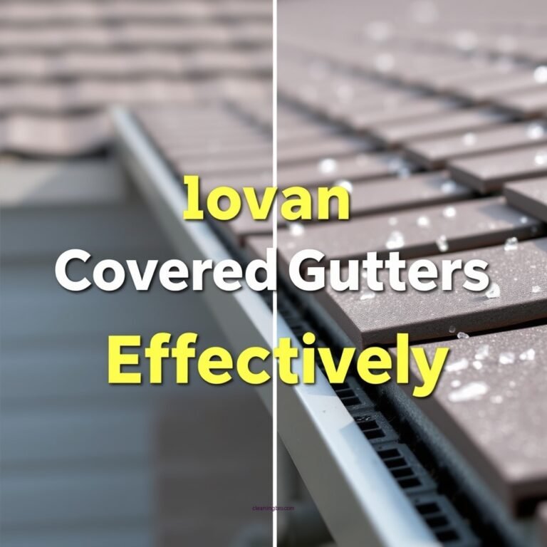 How to Clean Covered Gutters Effectively