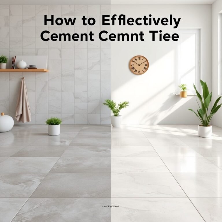 How to Effectively Clean Cement Tiles: A Simple Guide
