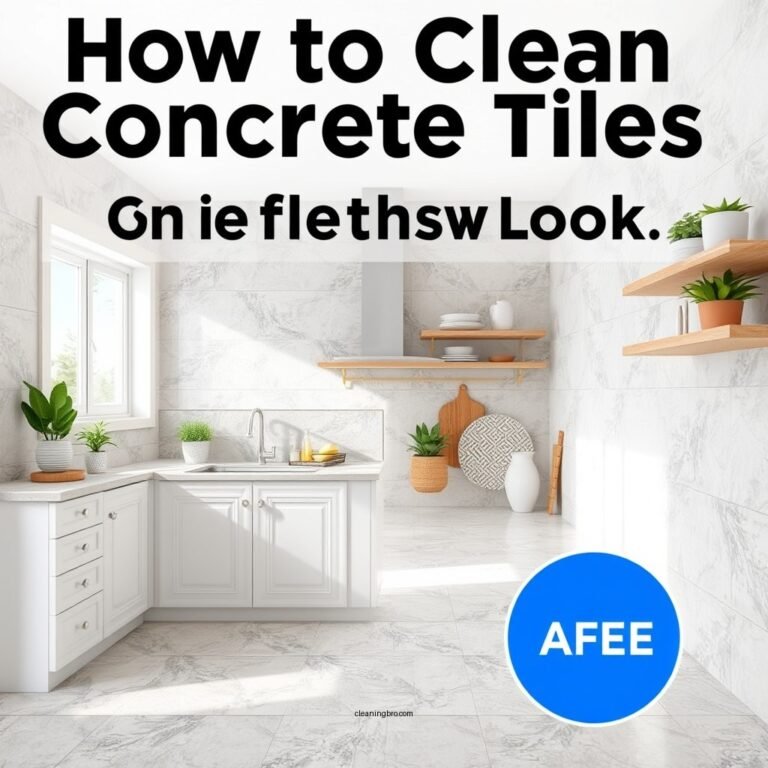 How to Clean Concrete Tiles: Simple Steps for a Fresh Look