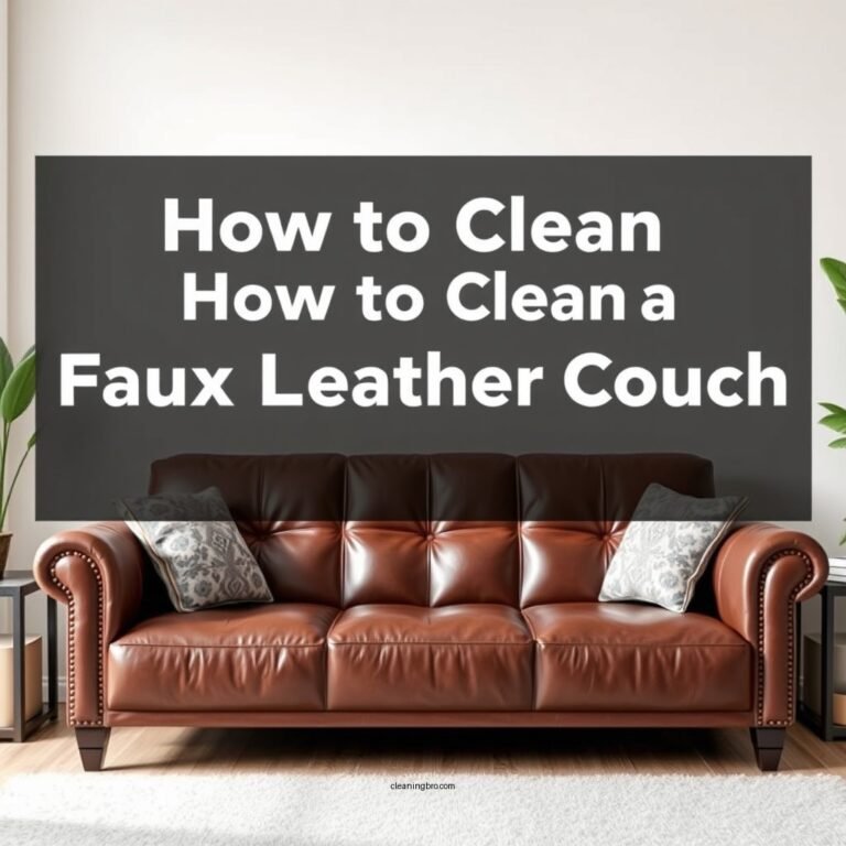 How to Clean a Faux Leather Couch: Easy Steps