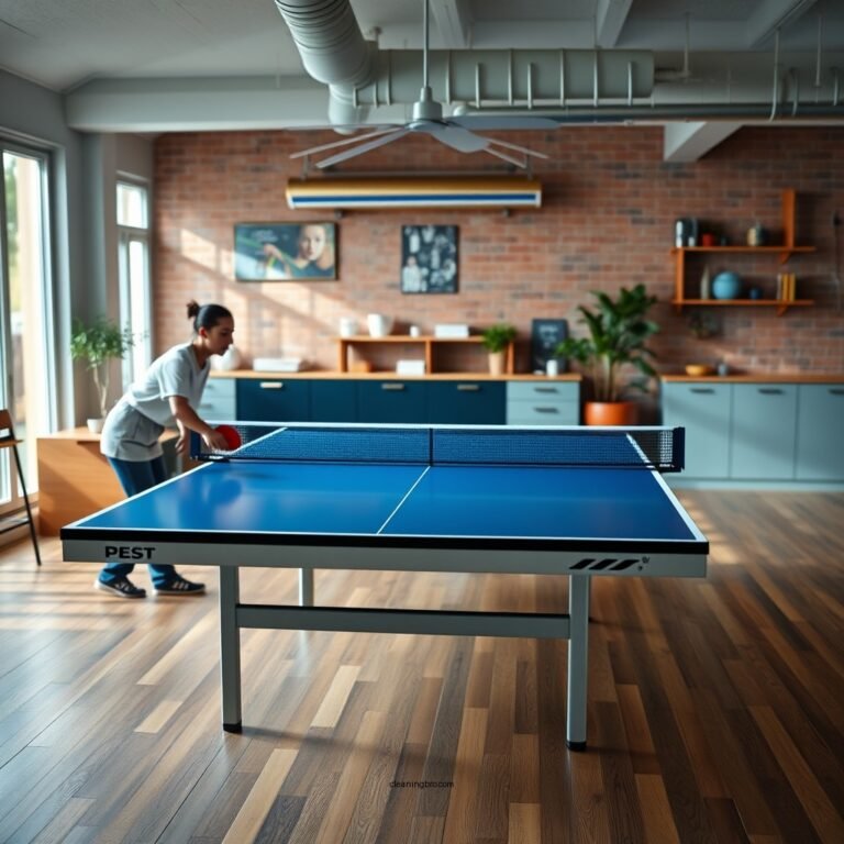 How to Clean a Ping Pong Table: Step-by-Step Guide