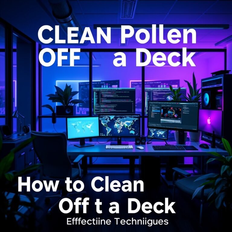 How to Clean Pollen Off a Deck: Effective Techniques