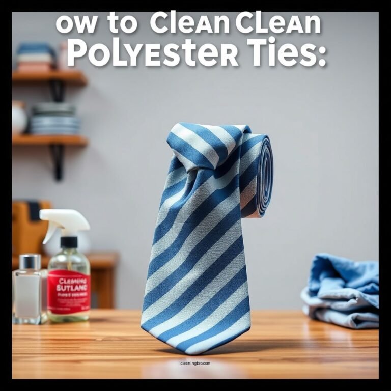 How to Clean Polyester Ties: A Step-by-Step Guide