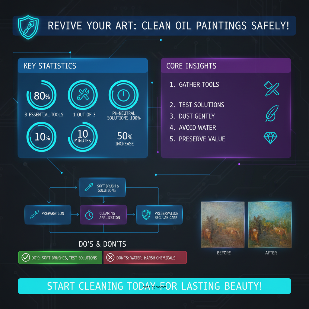 how can i clean an oil painting - Data Infographic and Statistics