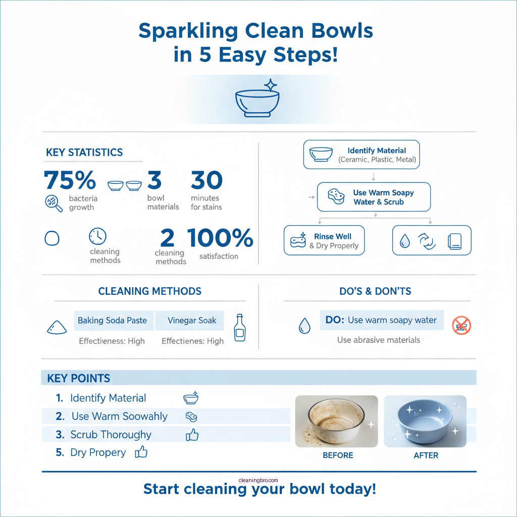 how can i clean my bowl - Data Infographic and Statistics