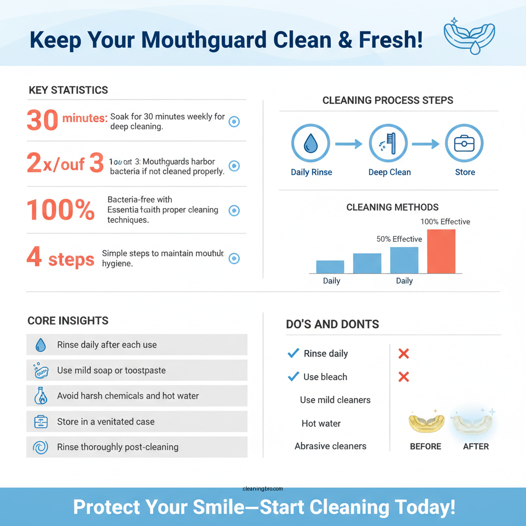 how can i clean my mouthguard - Data Infographic and Statistics