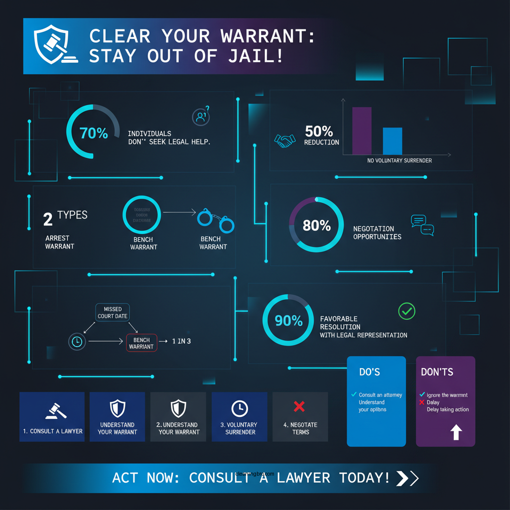 how can i clear a warrant without going to jail - Data Infographic and Statistics