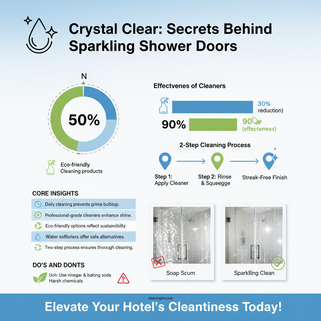 how do hotels keep glass shower doors clean - Data Infographic and Statistics