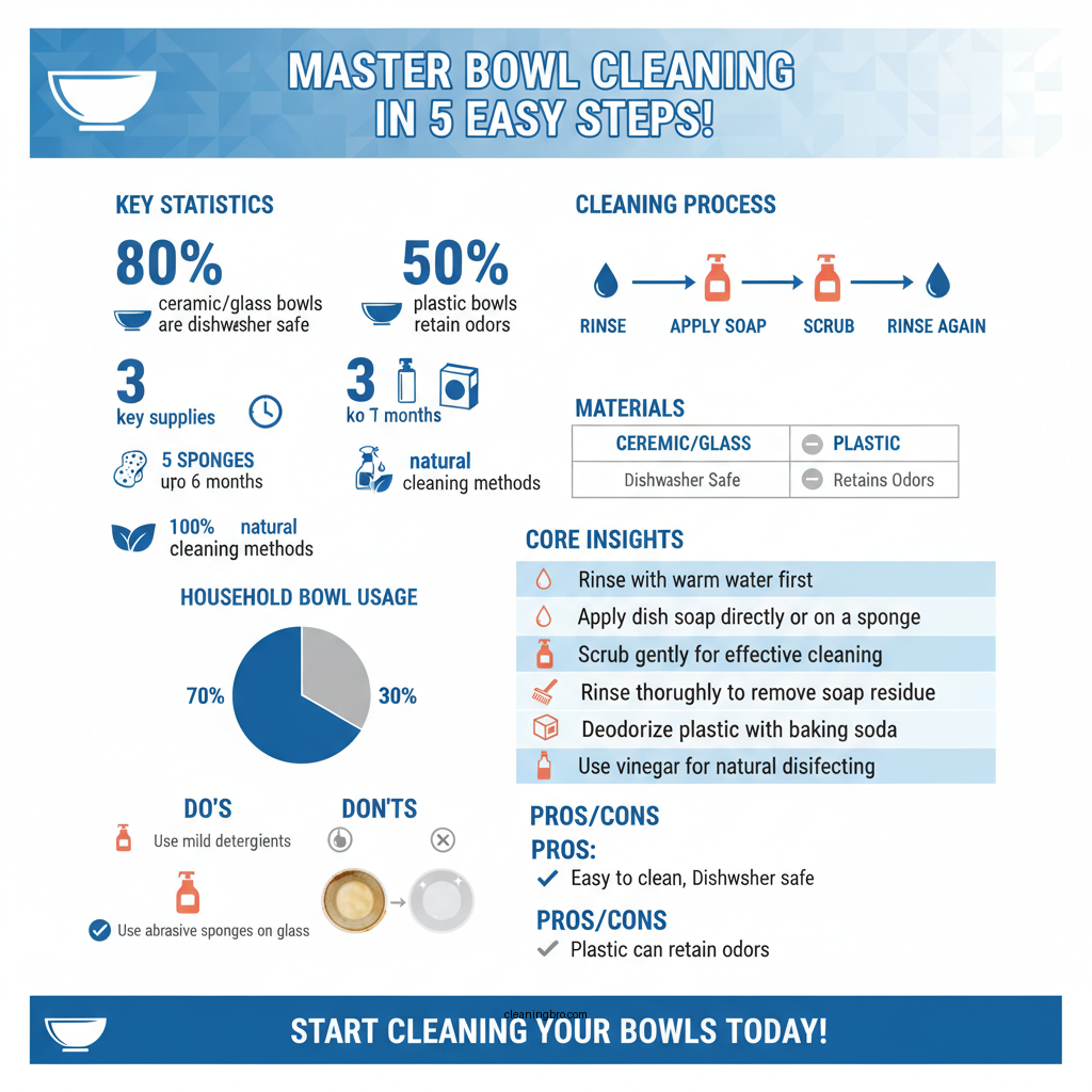 how do i clean a bowl - Data Infographic and Statistics