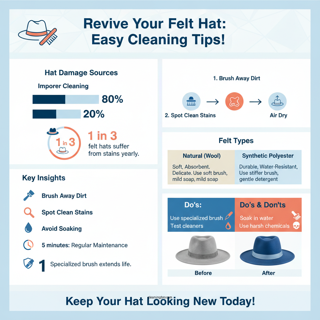 how do i clean a felt hat - Data Infographic and Statistics