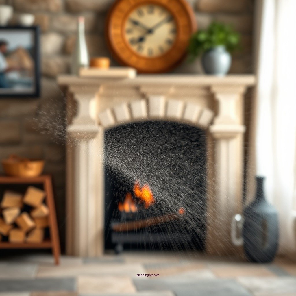 Dust and Vacuum - how do i clean a stone fireplace