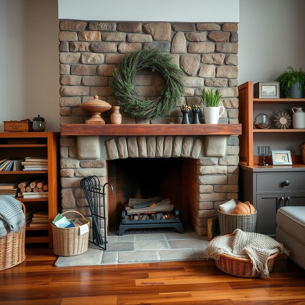 Gather Your Cleaning Supplies - how do i clean a stone fireplace