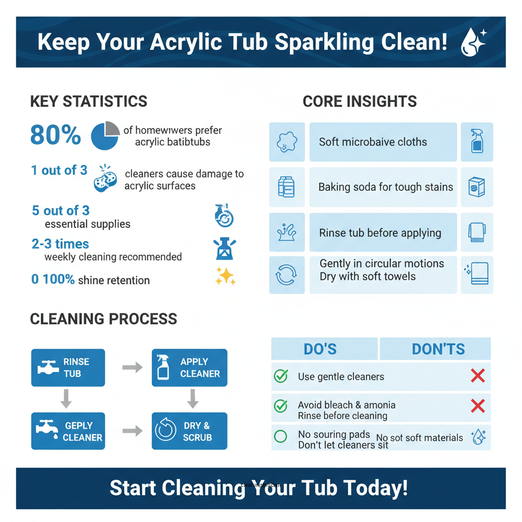 how do i clean an acrylic bathtub - Data Infographic and Statistics
