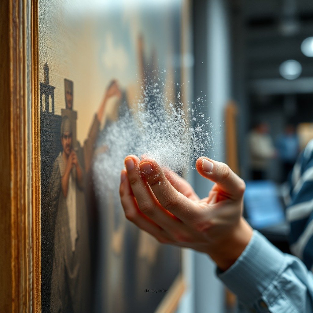 The Dusting Process - how do i clean an oil painting on canvas