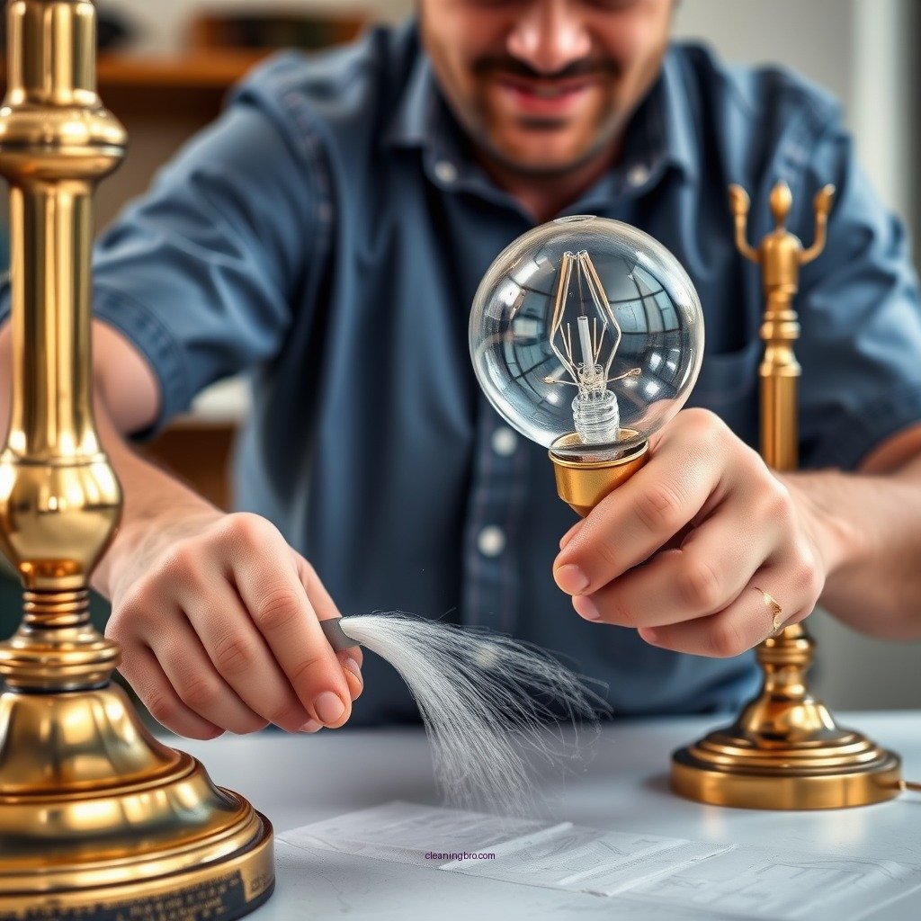 Step-by-Step Cleaning Process - how do i clean brass lamps