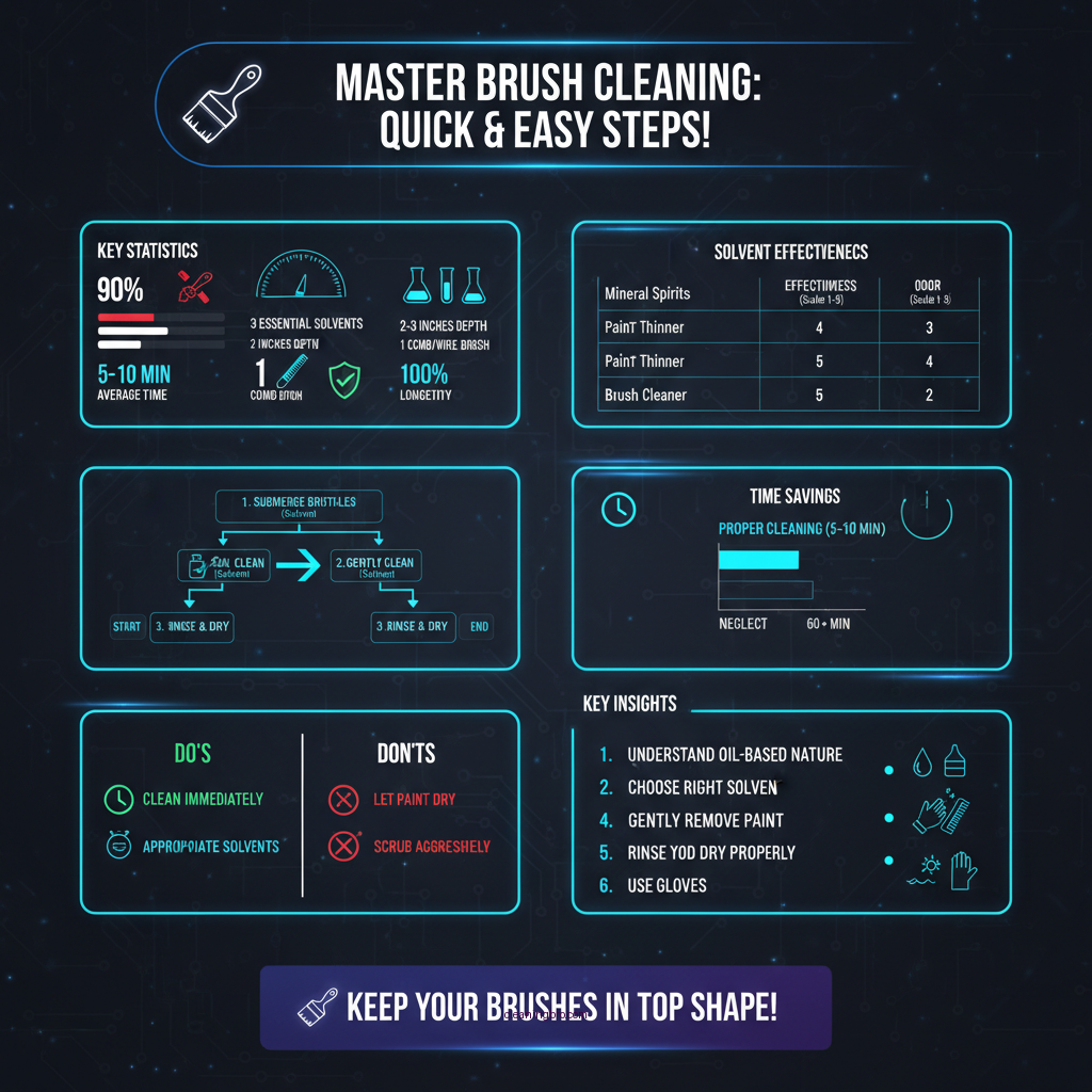 how do i clean enamel paint from brushes - Data Infographic and Statistics