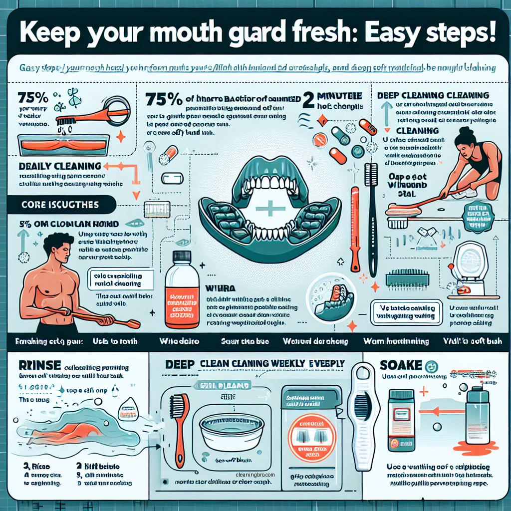 how do i clean my mouth guard - Data Infographic and Statistics