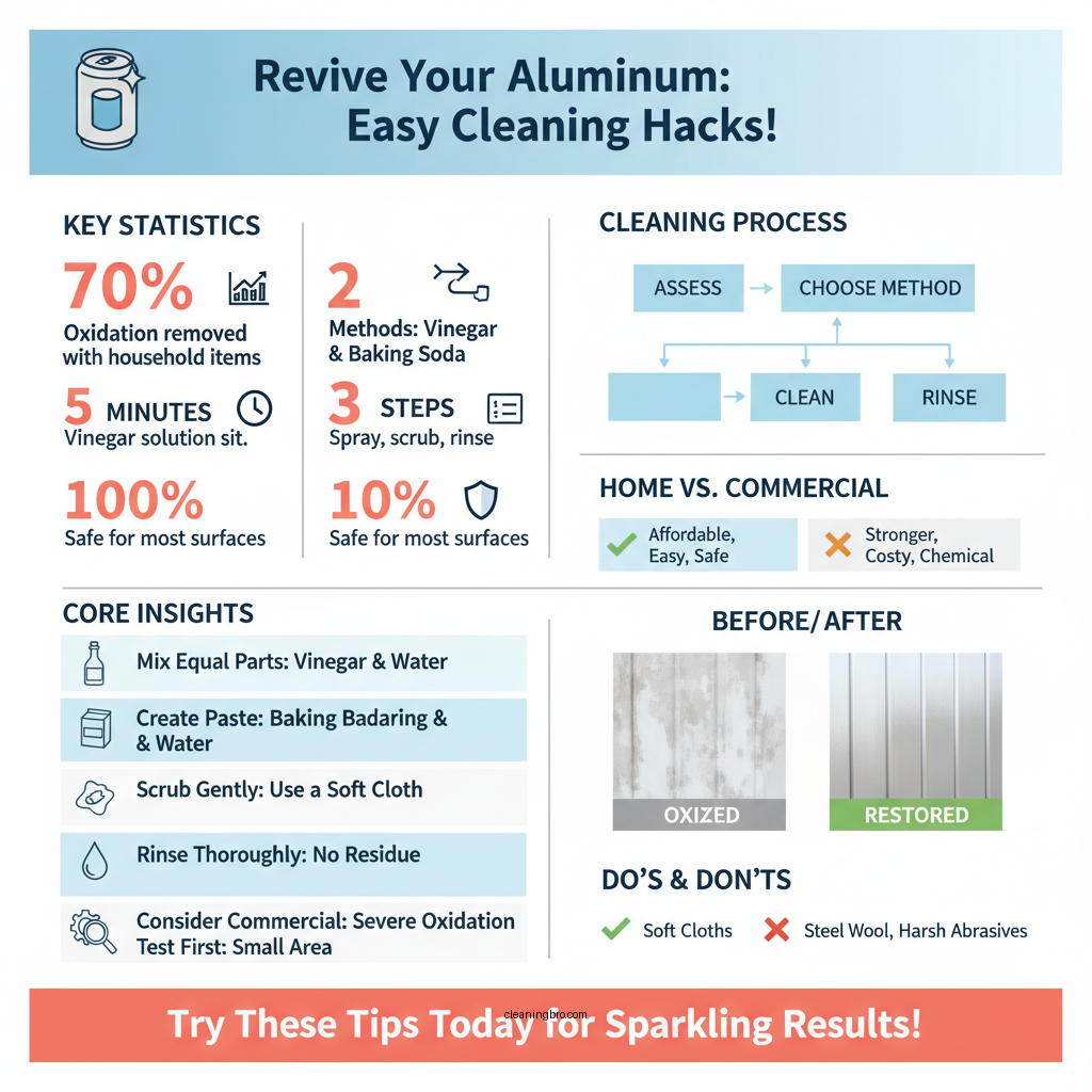 how do i clean oxidized aluminum - Data Infographic and Statistics