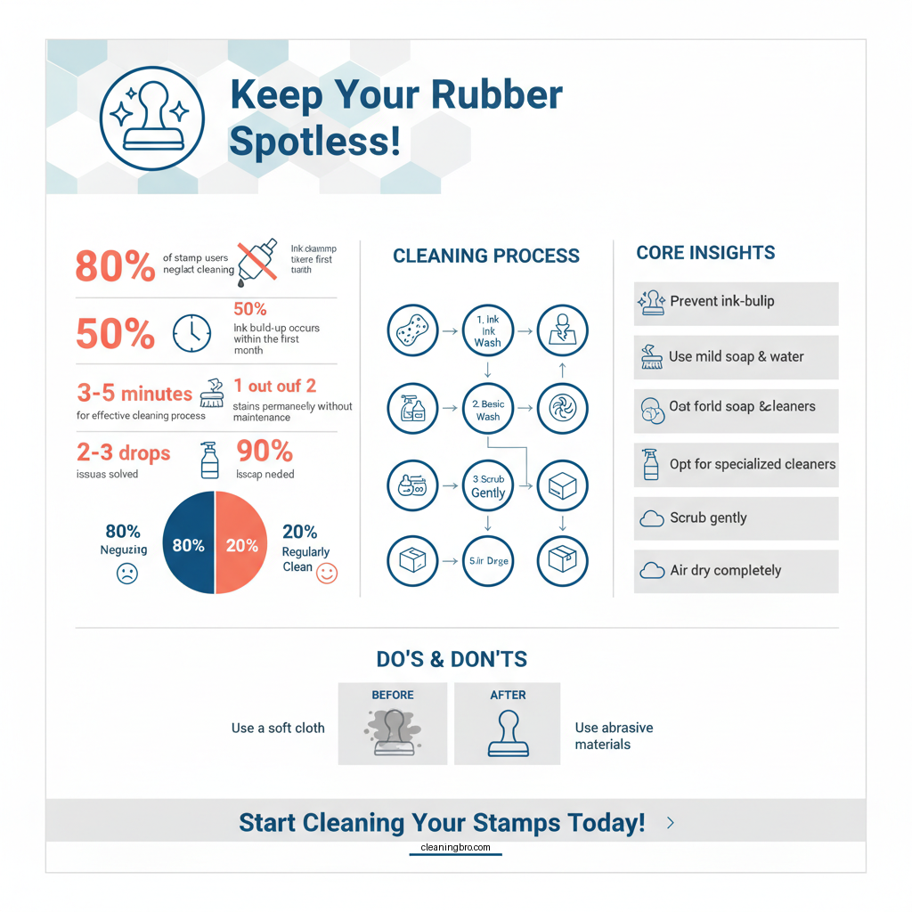 how do i clean rubber stamps - Data Infographic and Statistics