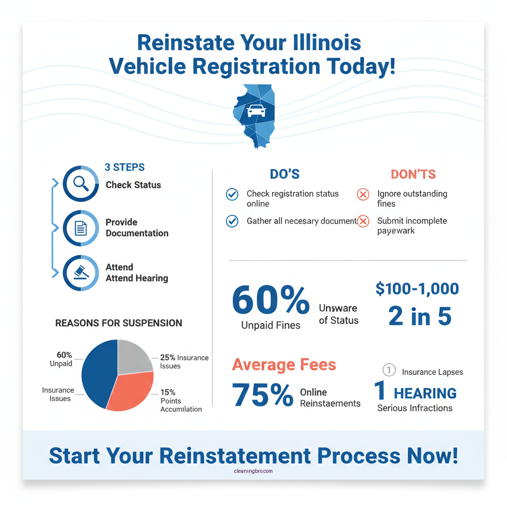 how do i clear a suspended registration in illinois - Data Infographic and Statistics