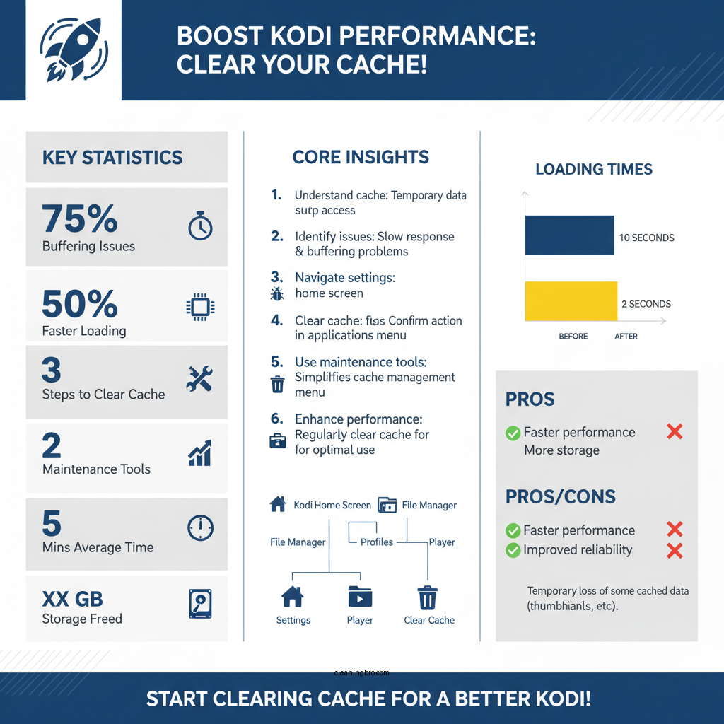 how do i clear cache on kodi - Data Infographic and Statistics