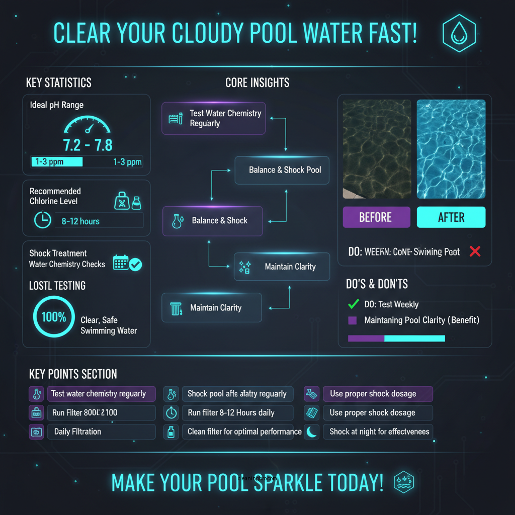 how do i clear up my cloudy pool water - Data Infographic and Statistics