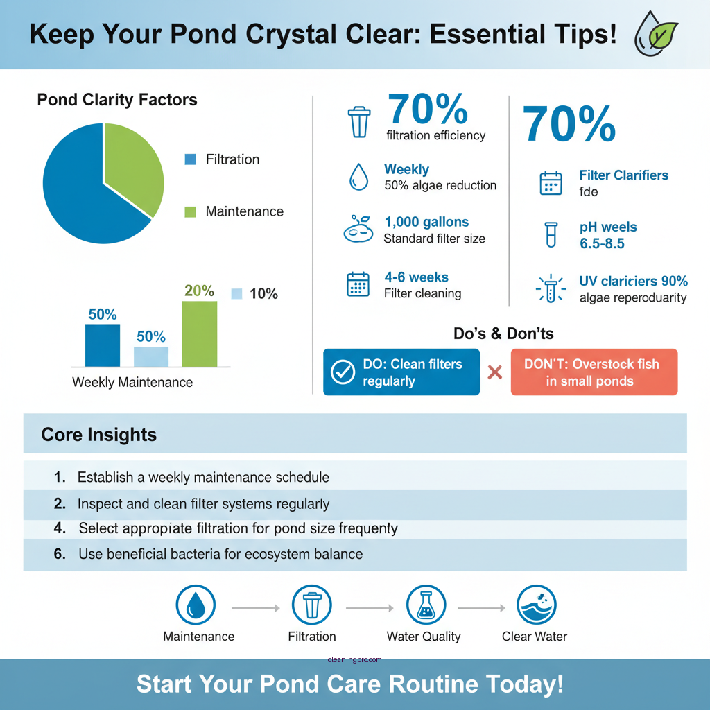 how do i keep my pond water clear - Data Infographic and Statistics
