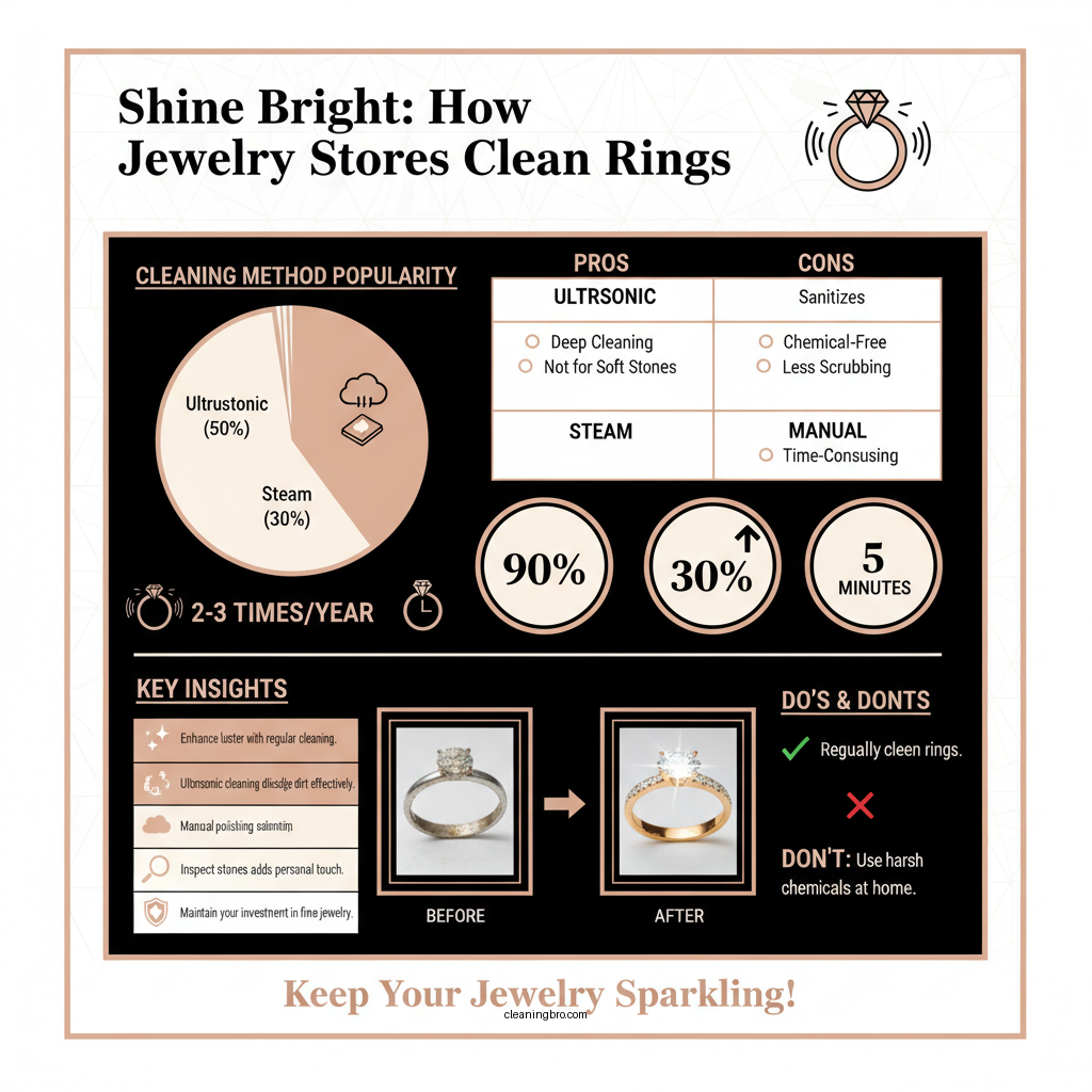 how do jewelry stores clean rings - Data Infographic and Statistics