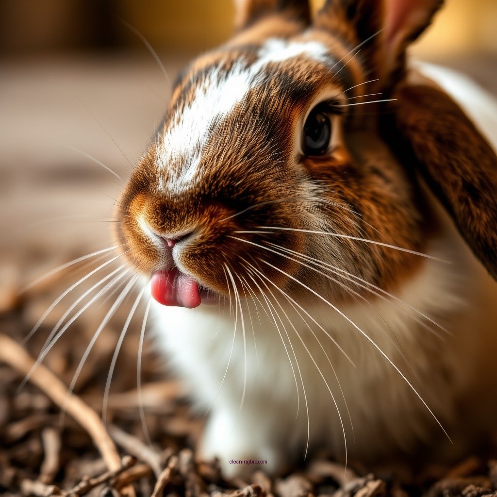 How Rabbits Use Their Tongue - how do rabbits clean themselves