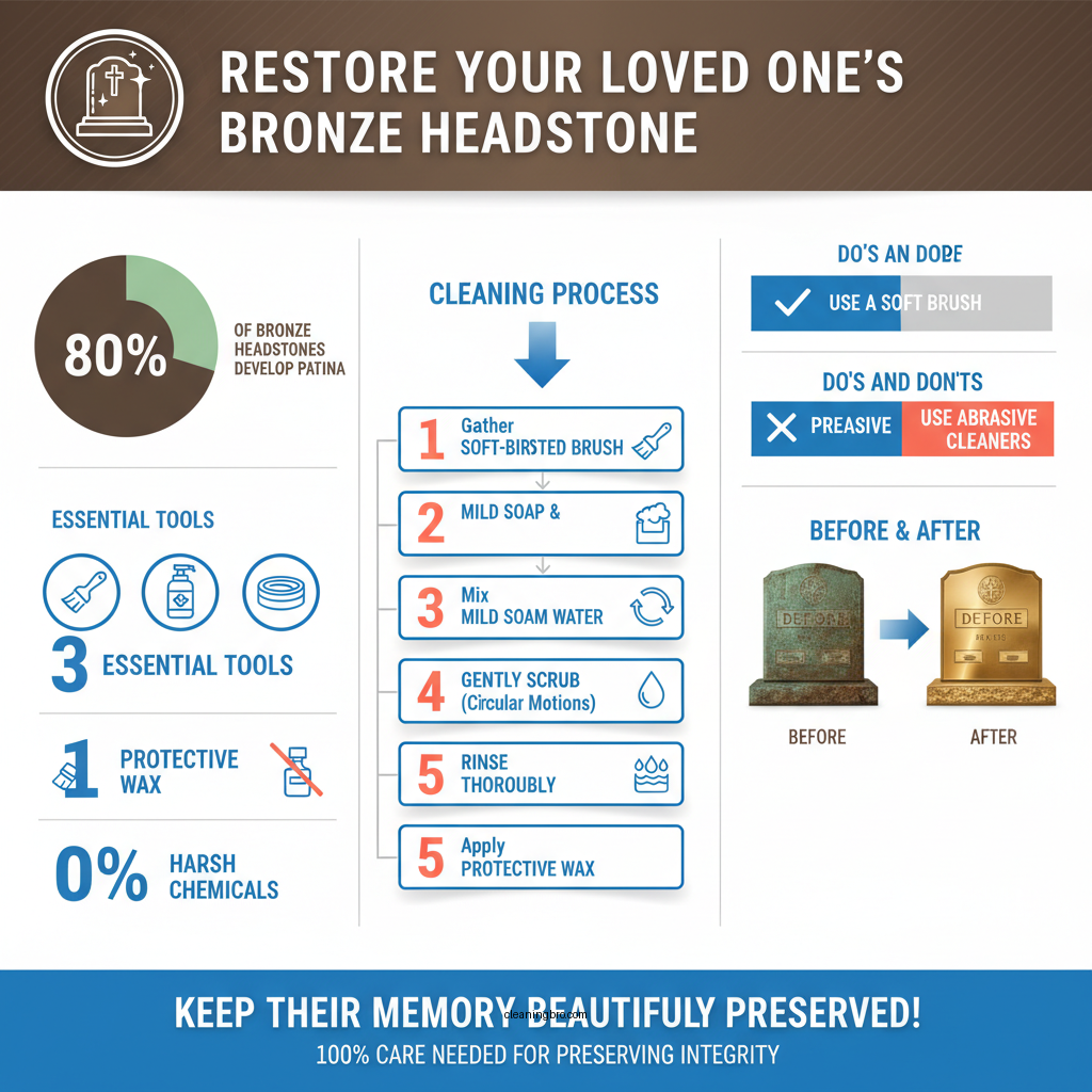 how do you clean a bronze headstone - Data Infographic and Statistics