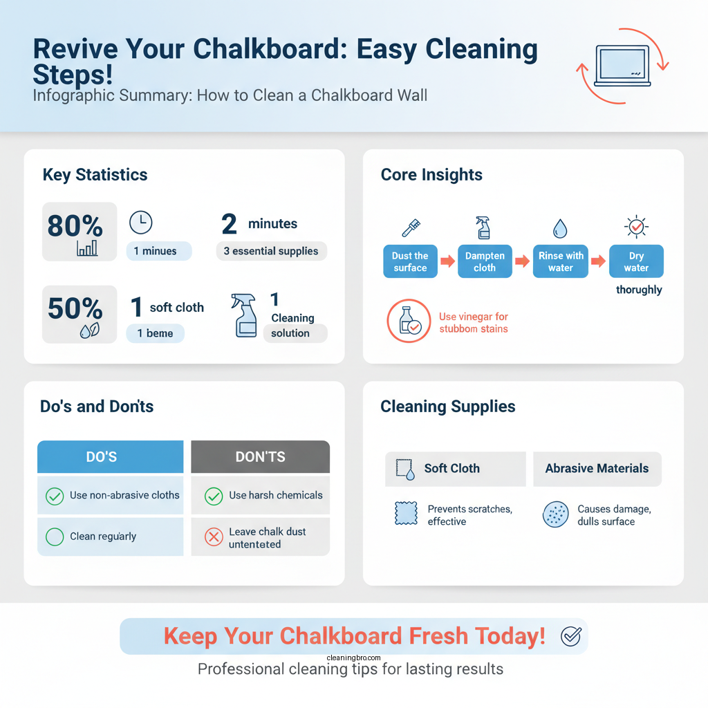 how do you clean a chalkboard wall - Data Infographic and Statistics