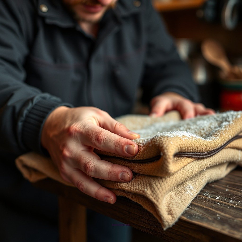 Preparing for Cleaning - how do you clean a chamois leather