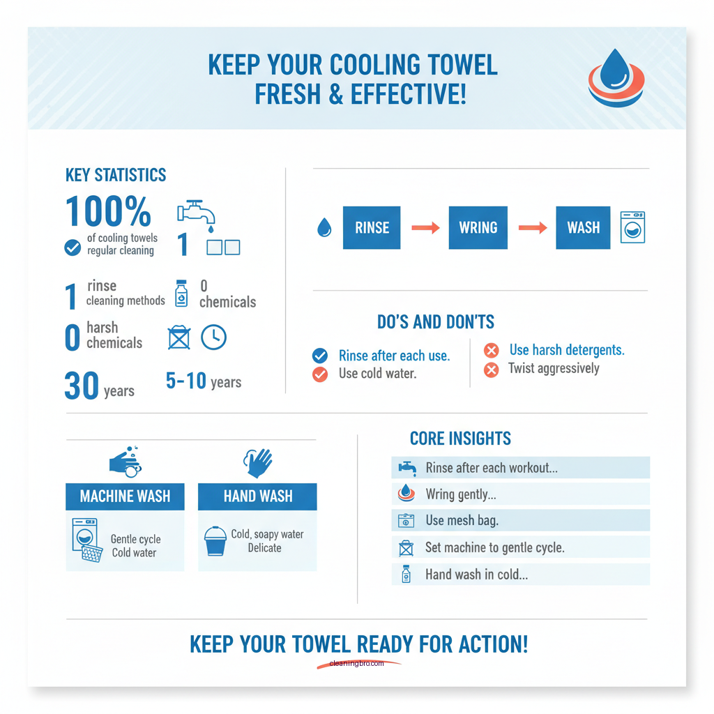 how do you clean a cooling towel - Data Infographic and Statistics